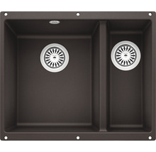 Dubbele spoelbak van steen