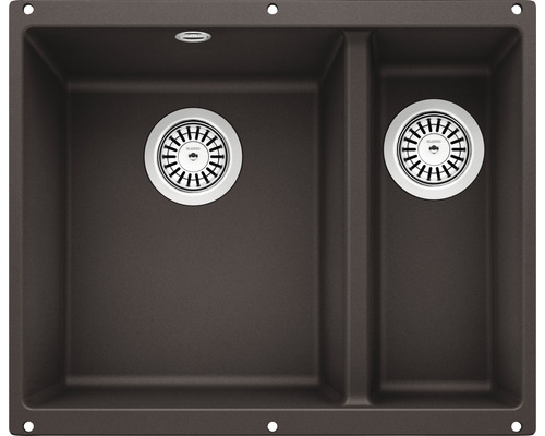 Dubbele spoelbak van steen