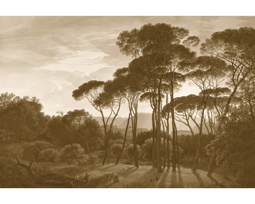 A.S. CRÉATION Fotobehang vlies DD118819 History of Art Italian landscape sepia 400x270 cm
