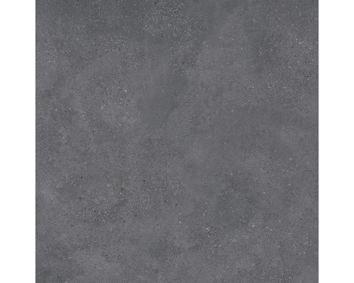 Wand- en Vloertegel Bergamo zwart 80x80 cm gerectificeerd Grijze vloertegel met betonlook