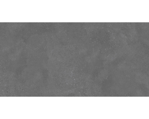 Wand- en Vloertegel Bergamo zwart 60x120 cm gerectificeerd Grijze vloertegel met betonlook