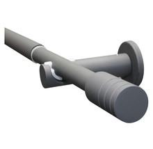 GARDINIA Elba gordijnroede uitschuifbaar steengrijs Ø 16/19 mm 190-340 cm