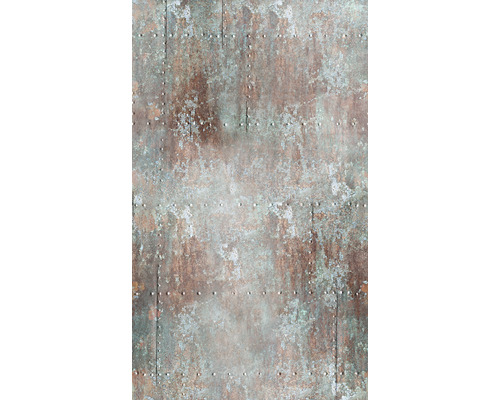 MARBURG Fotobehang vlies 47214 Smart Art Easy metaaloptiek grijs/rood 159x270 cm