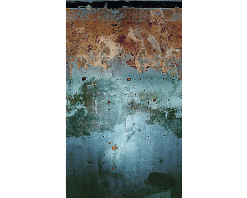 MARBURG Fotobehang vlies 47227 Smart Art Easy beton-optiek blauw/rood 159x270 cm