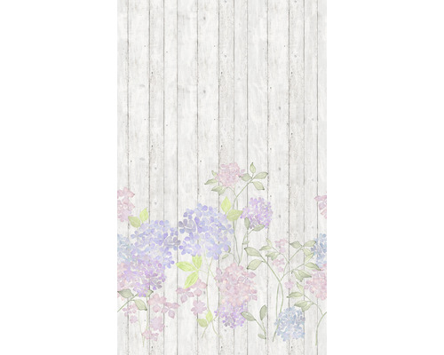 MARBURG Fotobehang vlies 47265 Smart Art Easy houtoptiek bloemen grijs 159x270 cm