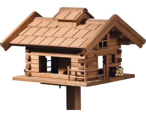 Vogelhuis in chaletstijl van hout