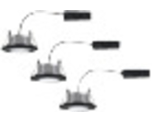 Meervoudige spot met drie lampen