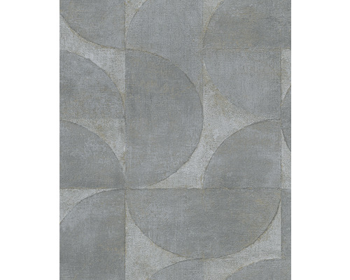MARBURG Vliesbehang 32820 Vintage Deluxe grafisch grijs Behang met geometrisch halve cirkelpatroon