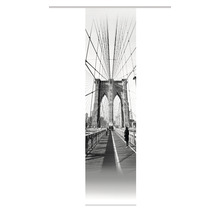 HOME FASHION Paneelgordijn Brug zwart/wit 60x245 cm