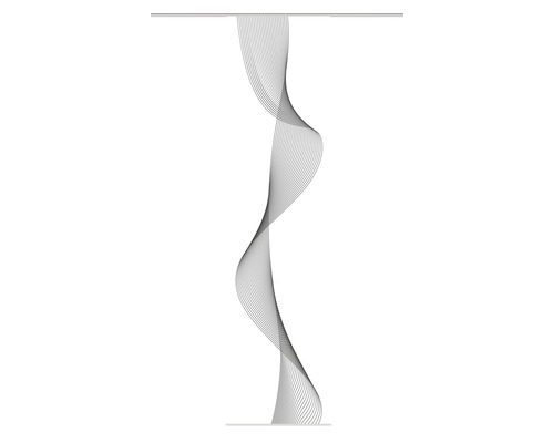 HOME FASHION Paneelgordijn Coliba wit/grijs 60x245 cm