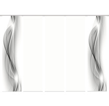 HOME FASHION Paneelgordijn Neblana grijs 60x245 cm set van 5
