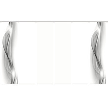 HOME FASHION Paneelgordijn Neblana wit 60x245 cm set van 6