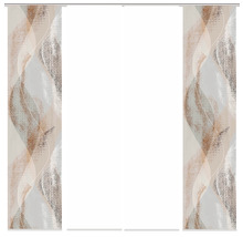 HOME FASHION Paneelgordijn Torre wit 60x245 cm set van 4
