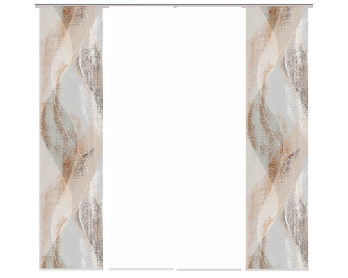 HOME FASHION Paneelgordijn Torre wit 60x245 cm set van 4