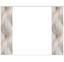 HOME FASHION Paneelgordijn Torre wit 60x245 cm set van 5