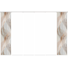 HOME FASHION Paneelgordijn Torre wit 60x245 cm set van 6