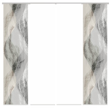 HOME FASHION Paneelgordijn Torre wit 60x245 cm set van 4