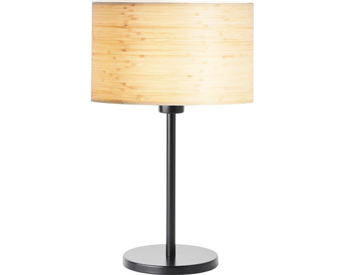 BRILLIANT Tafellamp Romm Ø 25 cm zwart-bamboe