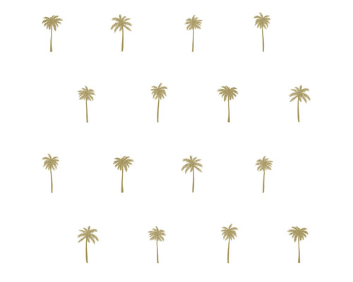 ESTAHOME Vliesbehang 139158 Paradise palmbomen wit/goud