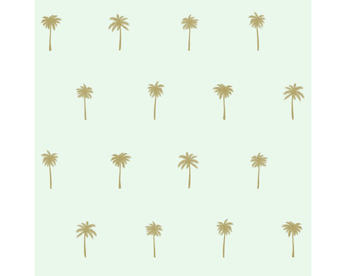ESTAHOME Vliesbehang 139159 Paradise palmbomen mintgroen/goud