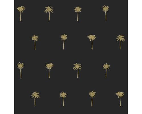 ESTAHOME Vliesbehang 139161 Paradise palmbomen zwart