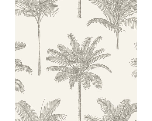 ESTAHOME Vliesbehang 139163 Paradise palmbomen lichtbeige