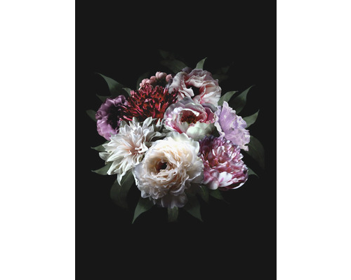 ESTAHOME Fotobehang vlies 158944 Paradise bloem stilleven zwart 200x279 cm