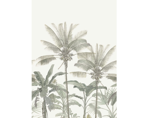 ESTAHOME Fotobehang vlies 158947 Paradise palmbomen beige/groen 200x279 cm