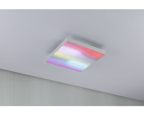 Vierkante LED plafondlamp met kleurverandering, gemonteerd aan het plafond