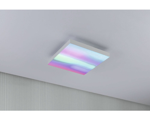Vierkante plafondlamp met kleurverloop