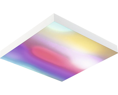 Vierkante led-plafondlamp met abstract patroon