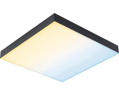 Vierkante plafondlamp met zwart frame