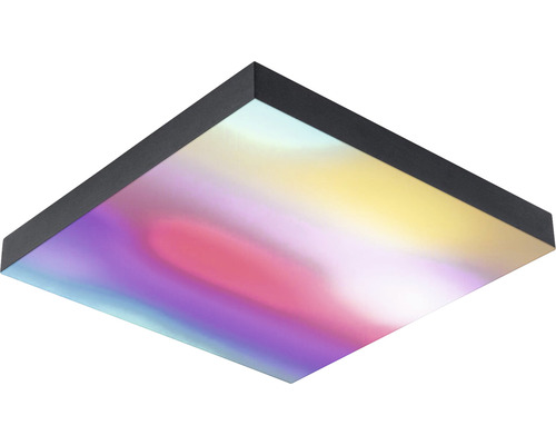 Vierkante plafondlamp met gekleurd patroon