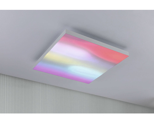 Vierkante LED plafondlamp met kleurenpatroon