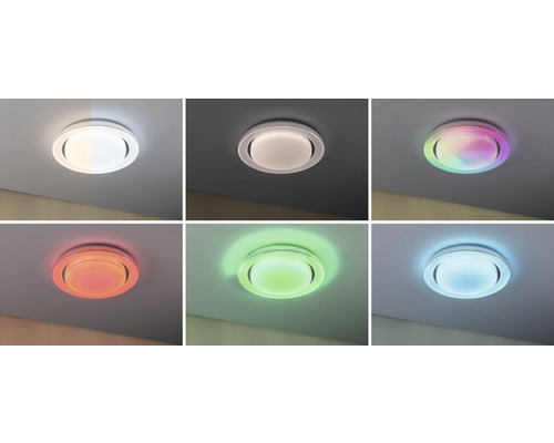 Plafondlamp met verschillende kleurinstellingen