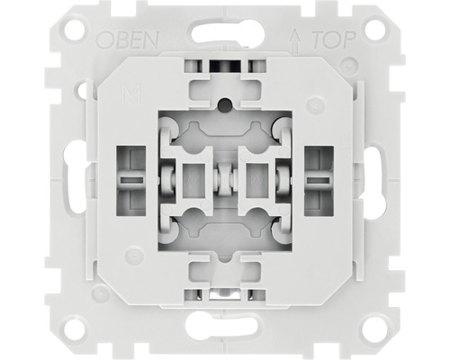 Gedetailleerd aanzicht van een schakelinzetstuk voor een lichtschakelaar