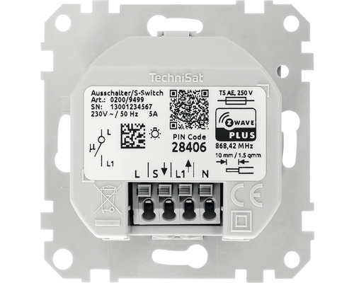 TechniSat wisselschakelaar met Z-Wave Plus radiostandaard