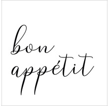 Bon appétit belettering