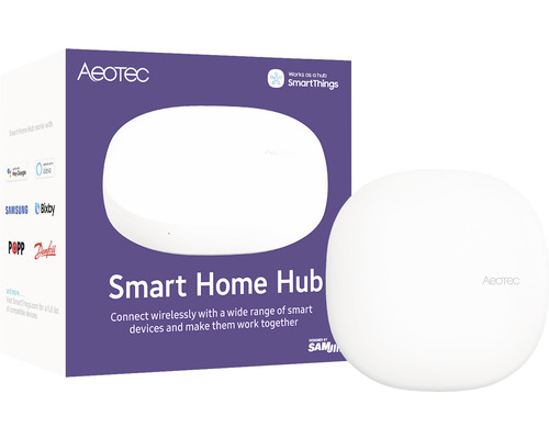 Aeotec Smart Home Hub met verpakking