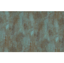 Decoratieve plaat met roest- en turquoise-look
