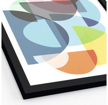 PURE LIVING Schilderij met lijst Colorful Half Ovals 33x43 cm