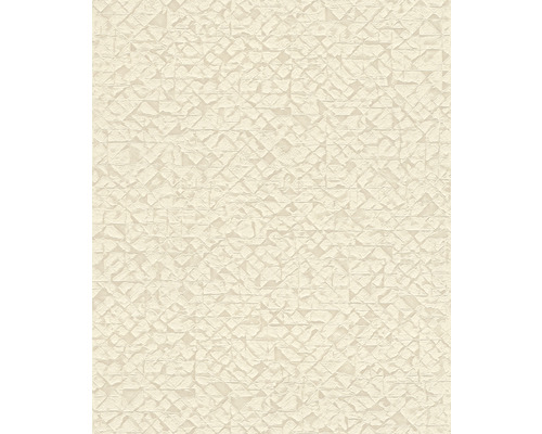 RASCH Vliesbehang 704334 Kalahari grafisch crème Behang met driedimensionaal steeneffect
