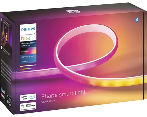 Philips Hue White and Color Ambiance Lightstrip Gradient, 2 meter basispakket