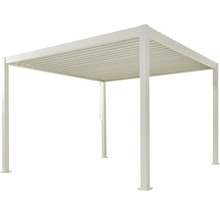 Vrijstaande, rechthoekige pergola met lamellendak
