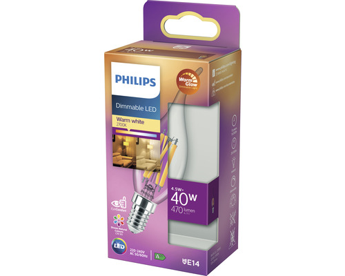 Philips ledlamp E14 in productverpakking