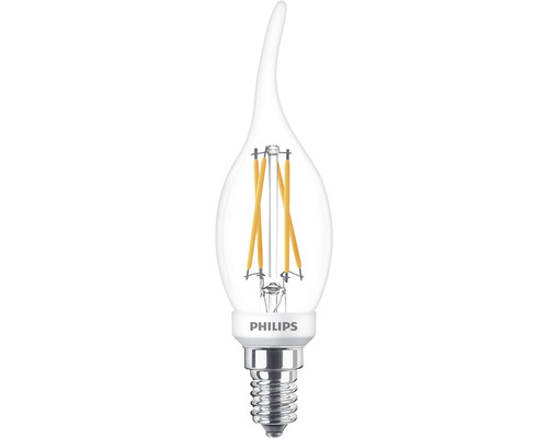 PHILIPS LED-lamp E14/3,4W BA35 WarmGlow helder