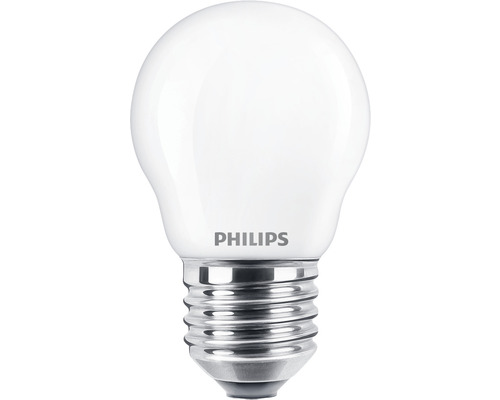 PHILIPS LED-lamp E27/3,4W P45 WarmGlow mat