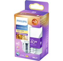 PHILIPS LED-lamp E27/3,4W P45 WarmGlow mat