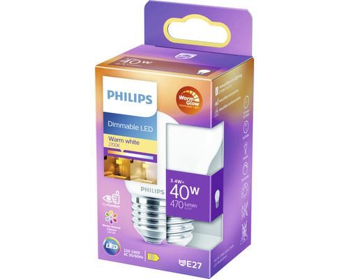Philips ledlamp, dimbaar, 40 watt, warm wit
