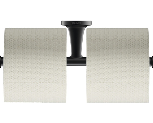 DURAVIT Toiletrolhouder dubbel Starck T zwart mat